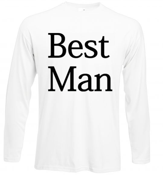 Лонгслів BEST MAN Білий фото