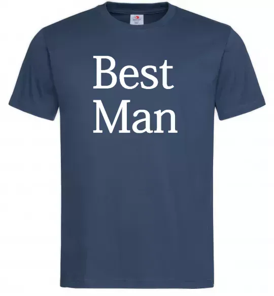 Мужская футболка BEST MAN Темно-синий фото