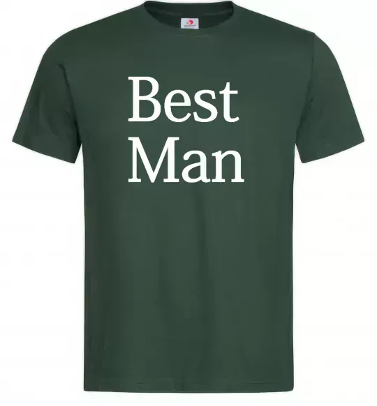 Мужская футболка BEST MAN Темно-зеленый фото