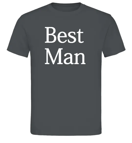 Мужская футболка BEST MAN Графит фото