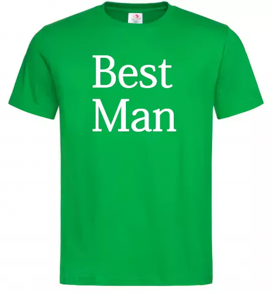 Мужская футболка BEST MAN Зеленый фото