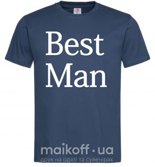 Мужская футболка BEST MAN Темно-синий фото