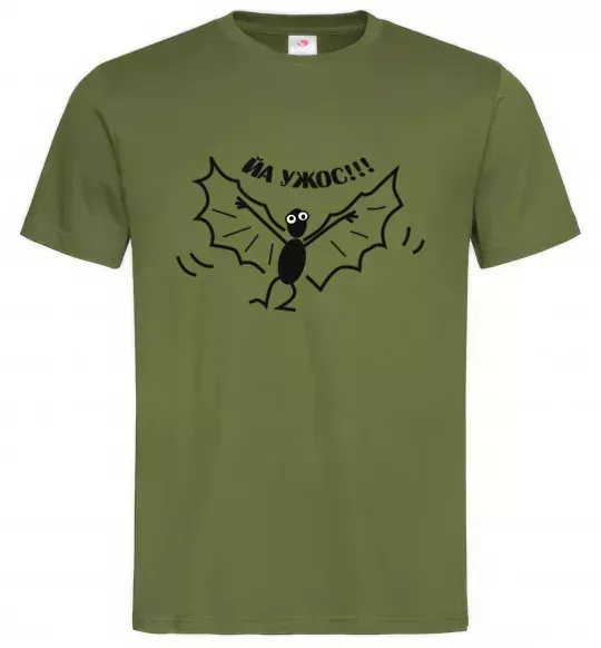 Чоловіча футболка ЙА УЖОС Оливковий фото