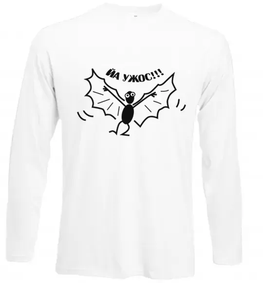Лонгслів ЙА УЖОС Білий фото