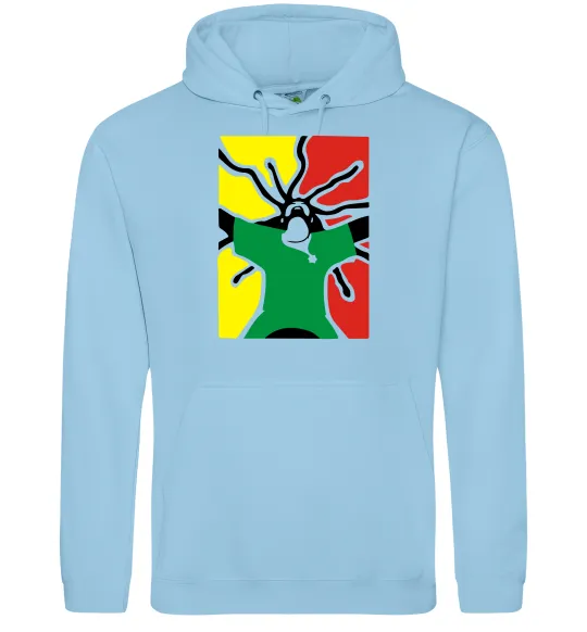 Мужская толстовка (худи) РАСТАМАН Голубой фото