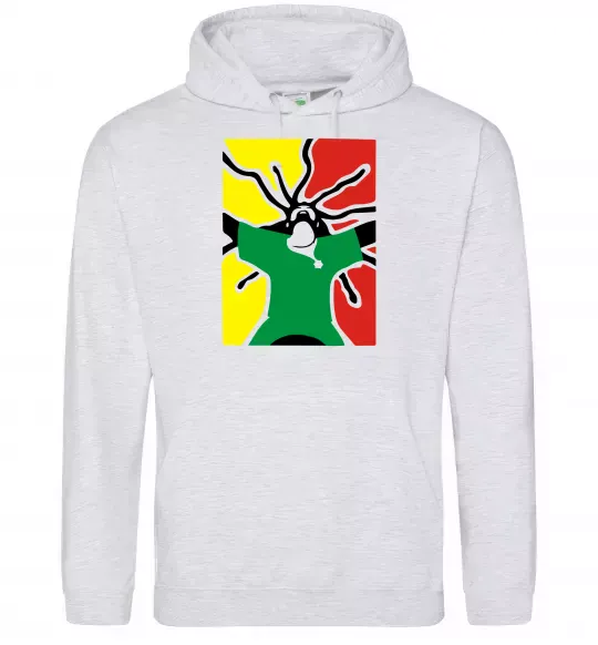 Женская толстовка (худи) РАСТАМАН Серый меланж фото