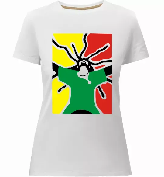 Женская премиум футболка РАСТАМАН Белый фото