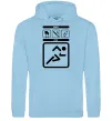 Чоловіча толстовка (худі) Буду - кину Блакитний фото