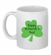 Чашка керамічна HAPPY ST. PATRIKS DAY Білий фото