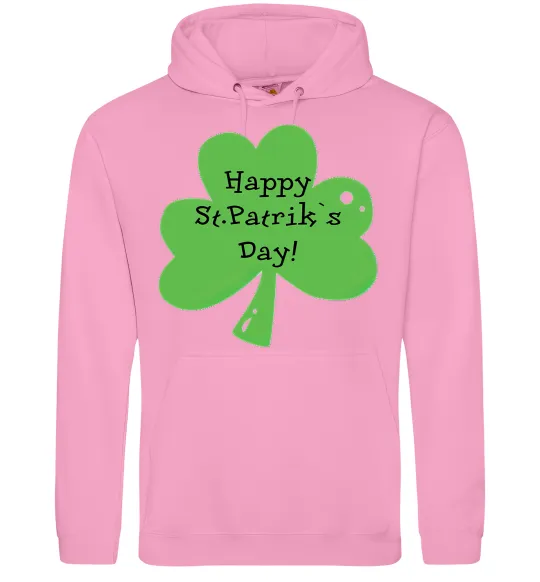 Мужская толстовка (худи) HAPPY ST. PATRIKS DAY Розовый фото