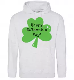 Мужская толстовка (худи) Leprechaun Серый меланж фото