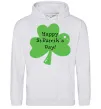 Жіноча толстовка (худі) HAPPY ST. PATRIKS DAY Сірий меланж фото