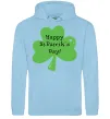 Жіноча толстовка (худі) HAPPY ST. PATRIKS DAY Блакитний фото