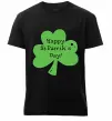 Мужская премиум футболка HAPPY ST. PATRIKS DAY Черный фото