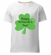Мужская премиум футболка HAPPY ST. PATRIKS DAY Белый фото
