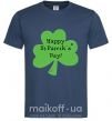Мужская футболка HAPPY ST. PATRIKS DAY Темно-синий фото