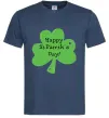 Мужская футболка HAPPY ST. PATRIKS DAY Темно-синий Мужская футболка HAPPY ST. PATRIKS DAY Темно-синий фото