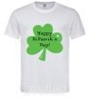 Чоловіча футболка HAPPY ST. PATRIKS DAY Білий фото