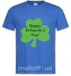 Чоловіча футболка HAPPY ST. PATRIKS DAY Яскраво-синій фото
