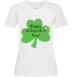 Жіноча футболка HAPPY ST. PATRIKS DAY Білий Жіноча футболка HAPPY ST. PATRIKS DAY Білий фото