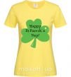Жіноча футболка HAPPY ST. PATRIKS DAY Лимонний фото