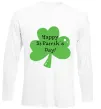 Лонгслив HAPPY ST. PATRIKS DAY Белый Лонгслив HAPPY ST. PATRIKS DAY Белый фото