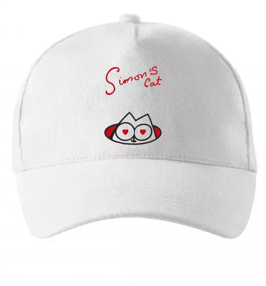 Кепка SIMON'S CAT напис Белый фото