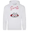 Чоловіча толстовка (худі) SIMON'S CAT напис Сірий меланж фото
