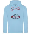 Мужская толстовка (худи) SIMON'S CAT напис Голубой фото