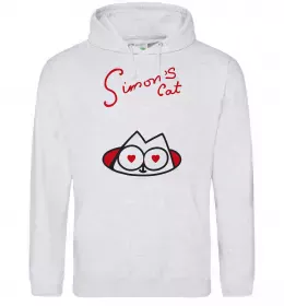 Женская толстовка (худи) Hungry Серый меланж фото