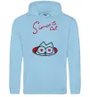 Жіноча толстовка (худі) SIMON'S CAT напис Блакитний Жіноча толстовка (худі) SIMON'S CAT напис Блакитний фото