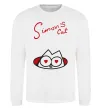 Світшот SIMON'S CAT напис Білий Світшот SIMON'S CAT напис Білий фото