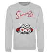 Світшот SIMON'S CAT напис Сірий меланж Світшот SIMON'S CAT напис Сірий меланж фото