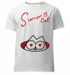 Мужская премиум футболка SIMON'S CAT напис Белый фото