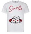 Чоловіча футболка SIMON'S CAT напис Білий фото