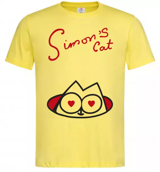 Чоловіча футболка SIMON'S CAT напис Лимонний фото