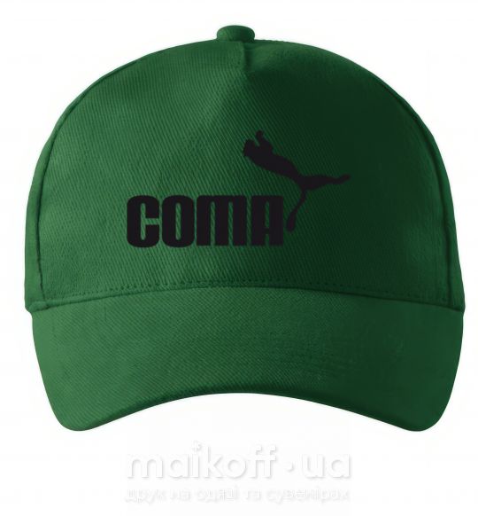 Кепка COMA с пумой Темно-зеленый фото