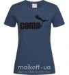Жіноча футболка COMA с пумой Темно-синій фото