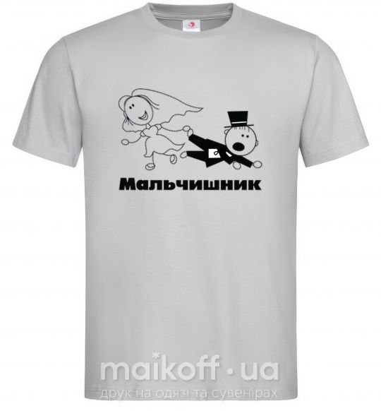 Чоловіча футболка МАЛЬЧИШНИК Сірий фото
