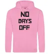 Мужская толстовка (худи) No days off Розовый фото
