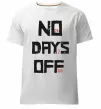 Чоловіча преміум футболка No days off Білий фото