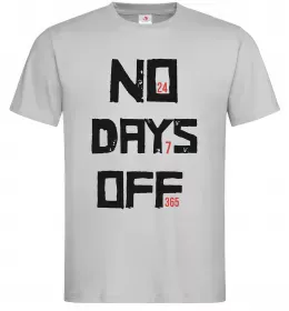 Чоловіча футболка No days off Сірий фото