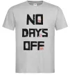 Чоловіча футболка No days off Сірий фото