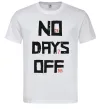 Чоловіча футболка No days off Білий фото