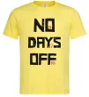 Чоловіча футболка No days off Лимонний фото
