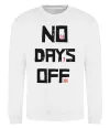 Світшот No days off Білий Світшот No days off Білий фото