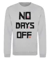 Світшот No days off Сірий меланж Світшот No days off Сірий меланж фото