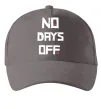 Кепка No days off Сірий фото