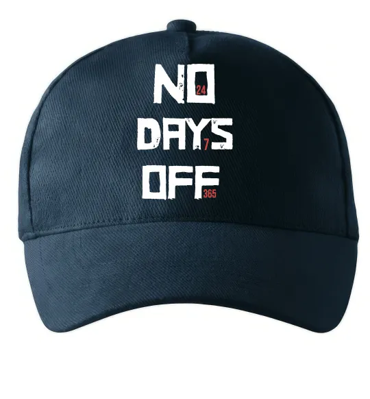 Кепка No days off Темно-синий фото