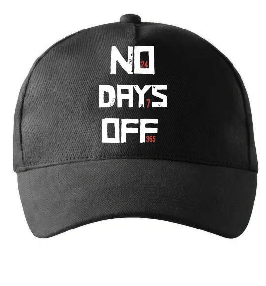 Кепка No days off Черный фото